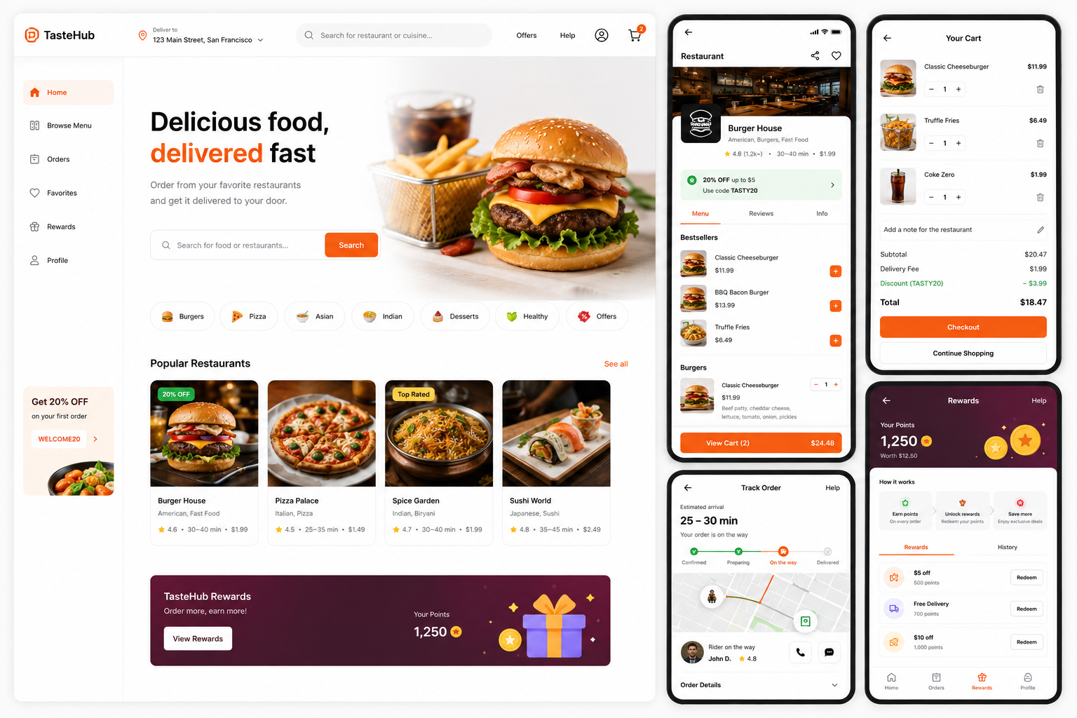 Restaurant Ordering App preview