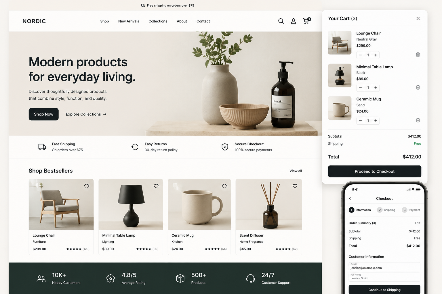 Online Store preview
